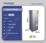 NASCO REFRIGERATORS- BOTTOM FREEZER 147L - Image 2