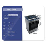 NASCO GAS COOKER 4 BURNER - Image 2