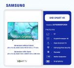 SAMSUNG UHD SMART 4K TV 75'' - Image 2